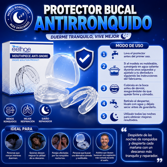 Protector Bucal Antirronquido